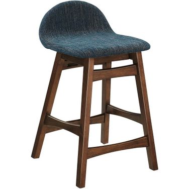 Juno Wood Counter Stool Set of 2 In Navy