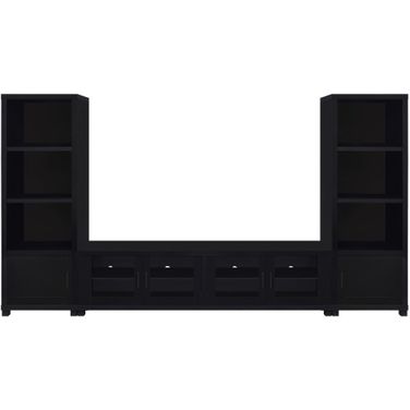 Jupiter 3-Piece Entertainment Center 79 Inch TV Stand In Black