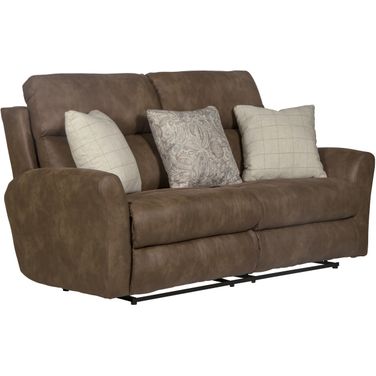 Justine Lay Flat Reclining Loveseat In Burlap
