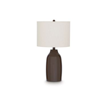 Jyler Terracotta Table Lamp In Brown