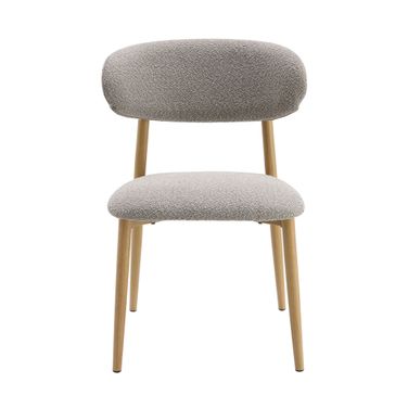 Kacey Side Chair Set of 2 In Gray and Natural