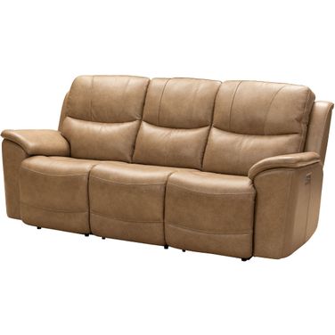 Kaden Power Reclining Sofa w/ Power Headrest and Lumbar (Taupe)