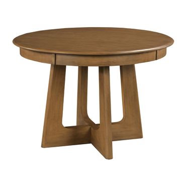 Kafe 44 Inch Round Pedestal Table In Latte