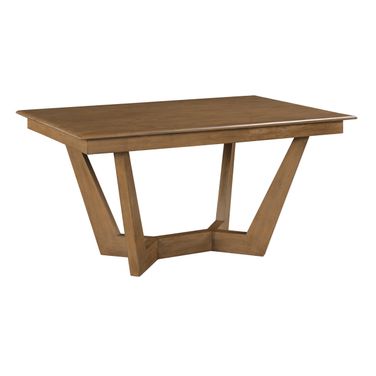 Kafe 60 Inch Rectangular Trestle Table In Latte