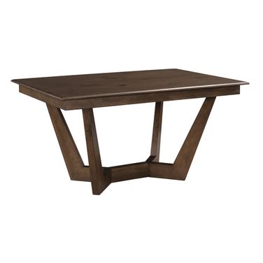 Kafe 60 Inch Rectangular Trestle Table In Mocha
