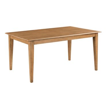 Kafe 60 Inch Rectangular Leg Table In Cappuccino