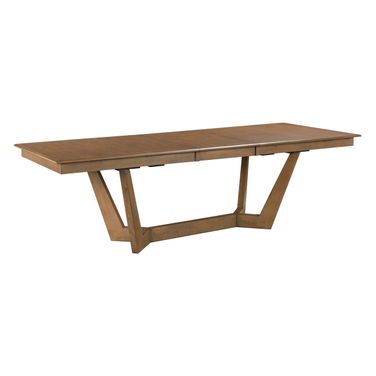 Kafe 80 Inch Rectangular Trestle Table In Latte