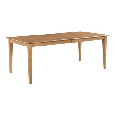 Kafe 80 Inch Rectangular Leg Table In Cappuccino
