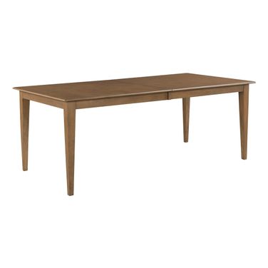 Kafe 80 Inch Rectangular Leg Table In Latte