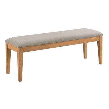 Kafe Upholstered Dining Bench In Cappuccino