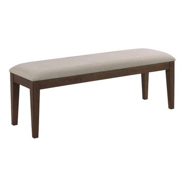 Kafe Upholstered Dining Bench In Mocha