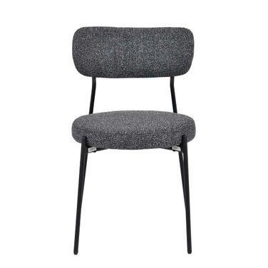 Kai Dining Chair Set of 2 In Chunky Grey and Black