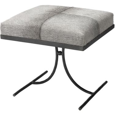 Kai Hide Stool In Grey
