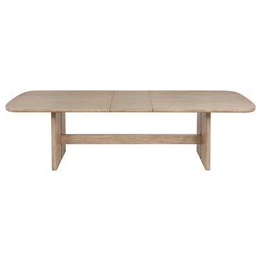 Kailani 110 Inch Rectangular Wood Dining Table In Beige Oak