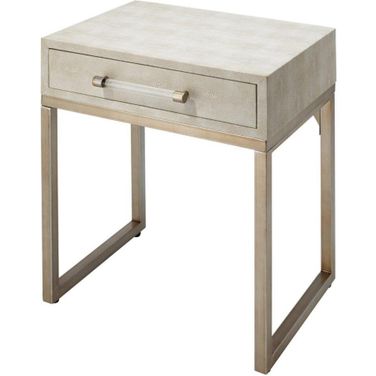 Kain Side Table In Ivory