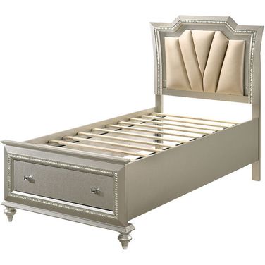 Kaitlyn Youth Storage Bed (Champagne) (Full)
