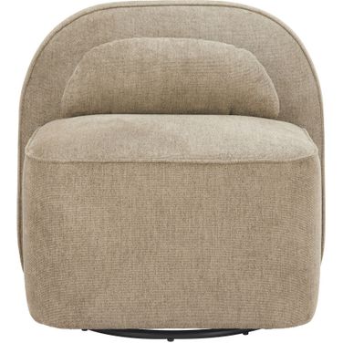 Kakao Swivel Chair In Olive Brown