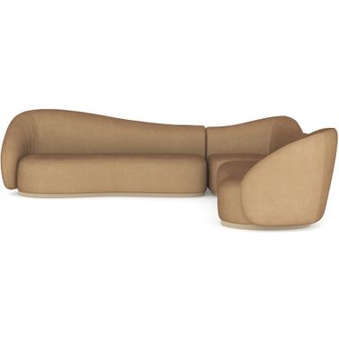 Kalahari L Sectional In Brown