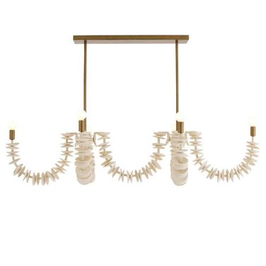 Kalama Linear Chandelier In Ivory