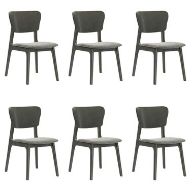 Kalia Dining Chair Set of 6 In Gray