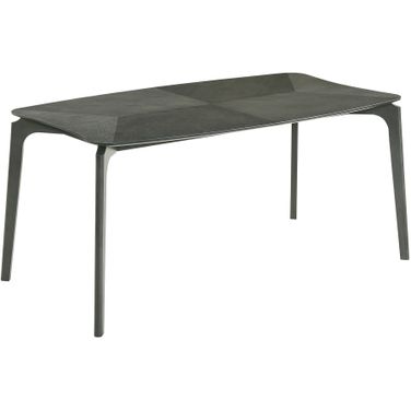 Kalia Wood Dining Table In Gray