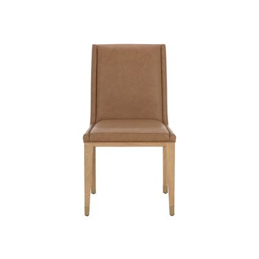 Kalla Dining Chair Set of 2 In Milliken Cognac