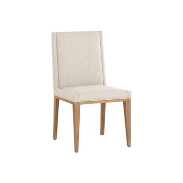 Kalla Dining Chair Set of 2 In Monument Oatmeal