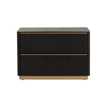 Kalla Large Nightstand In Charcoal