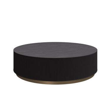 Kalla Round Coffee Table In Charcoal