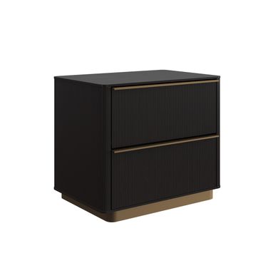 Kalla Small Nightstand In Charcoal