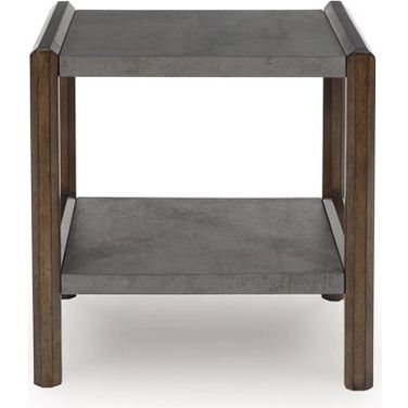 Kallenny End Table In Gray and Brown