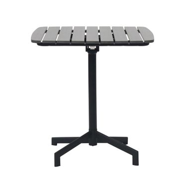 Kalmar 28 Inch Folding Outdoor Table In Dark Gray