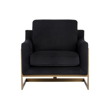 Kalmin Lounge Chair In Abbington Black