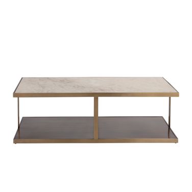 Kamali Coffee Table In Matte and Antique Gold