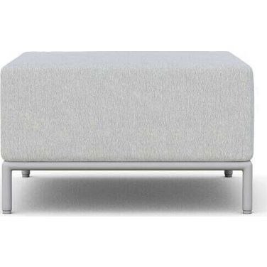 Kamari Ottoman with Cushion In Polar and Matte White
