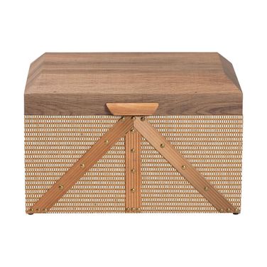 Kande Storage Trunk In Brown and Walnut