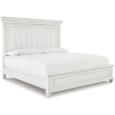 Kanwyn King Panel Bed In White Wash