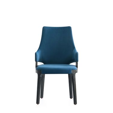 Kara Dining Arm Chair In Blue