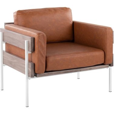Kari Accent Chair In Brown/Camel