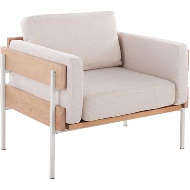 Kari Accent Chair In Natural and Cream