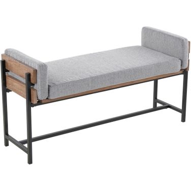 Kari Bench In Brown and Gray