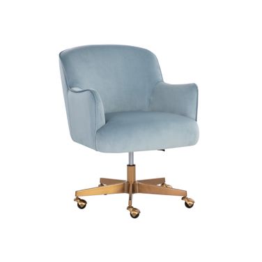 Karina Office Chair In Cornflower Blue Sky