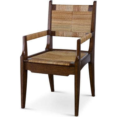 Karlie Dining Arm Chair In Brown