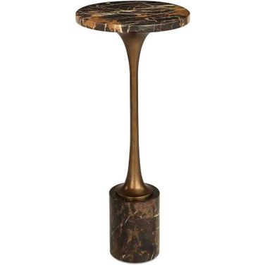 Karnes Drink Table In Black and Brown