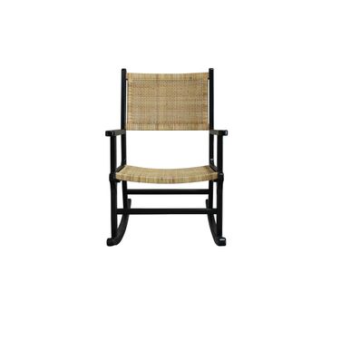 Karson Rocking Chair In Black and Natural