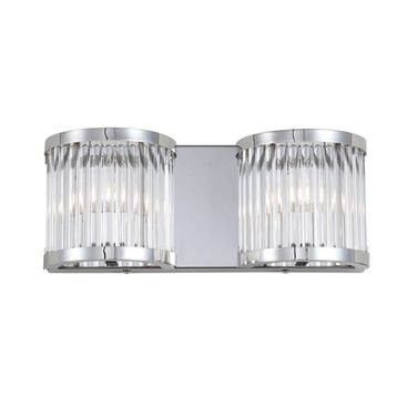 Karter Two Light Wall Sconce in Chrome