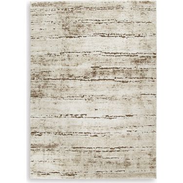 Kasney Large Rug In Cream and Brown