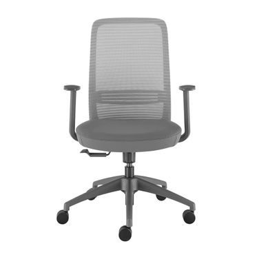 Kasper Office Chair In Gray Leatherette