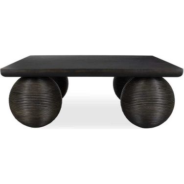 Kasson Sphere Leg Coffee Table In Black