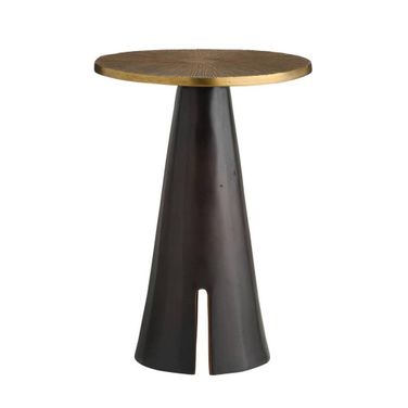 Katara Accent Table In Antique Brass